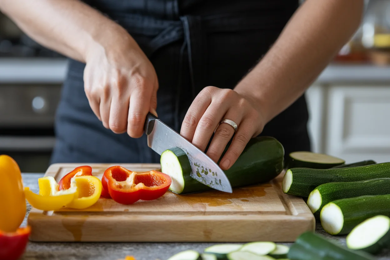 Sheet Pan Chicken with Sweet Potatoes and Colorful Veggies