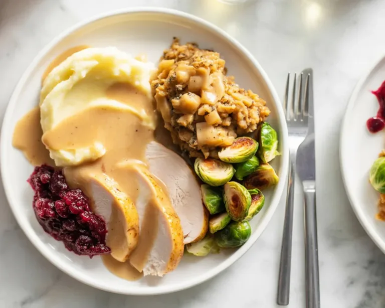 Delicious Thanksgiving recipes featuring turkey, stuffing, and seasonal side dishes.