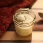 Homemade beef tallow preparation process in the kitchen