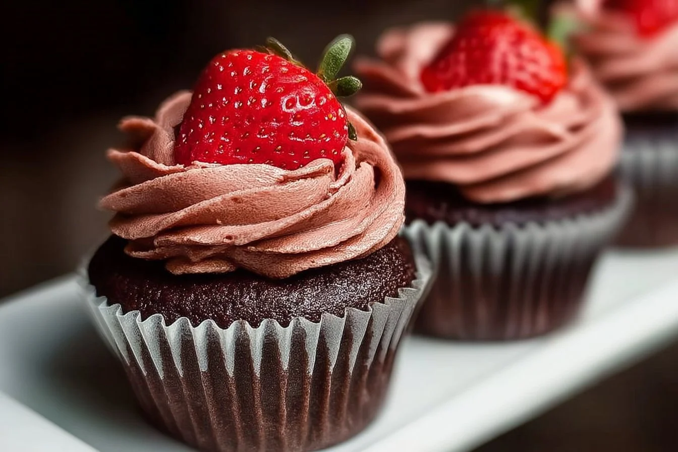 Best 12 Berry Dessert Recipes for Delicious Sweet Treats 13 Double Chocolate Strawberry Cupcakes