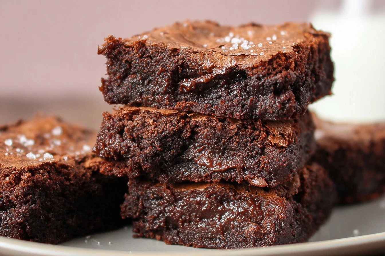 Ultimate fudgy brownies made with rich chocolate and a gooey texture.