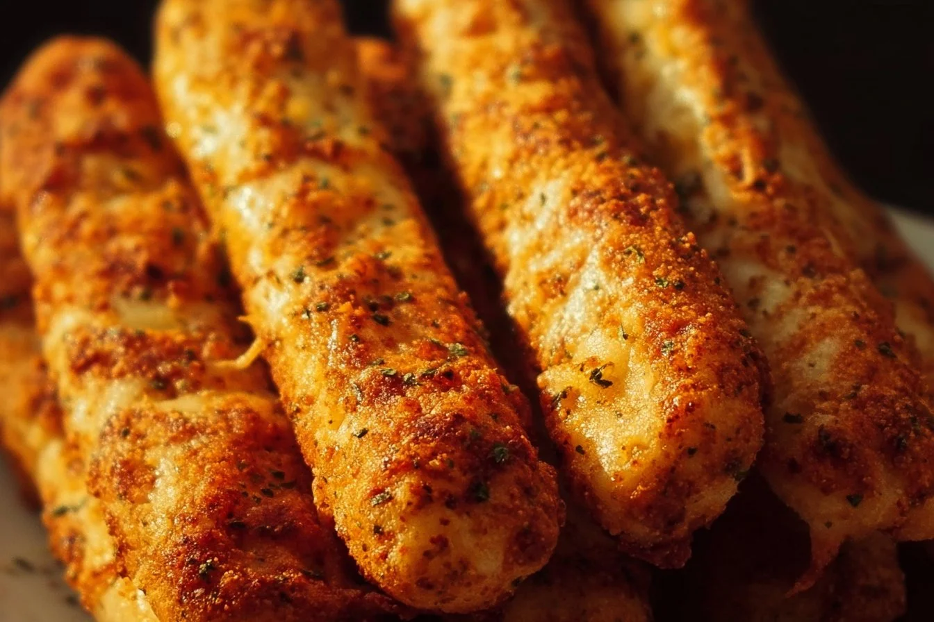 Delicious cheesy taco sticks ready to serve, a perfect snack for any occasion.