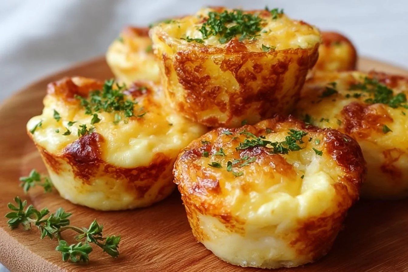 Cheesy muffin tin cottage cheese egg bites ready to enjoy, a delicious breakfast option.