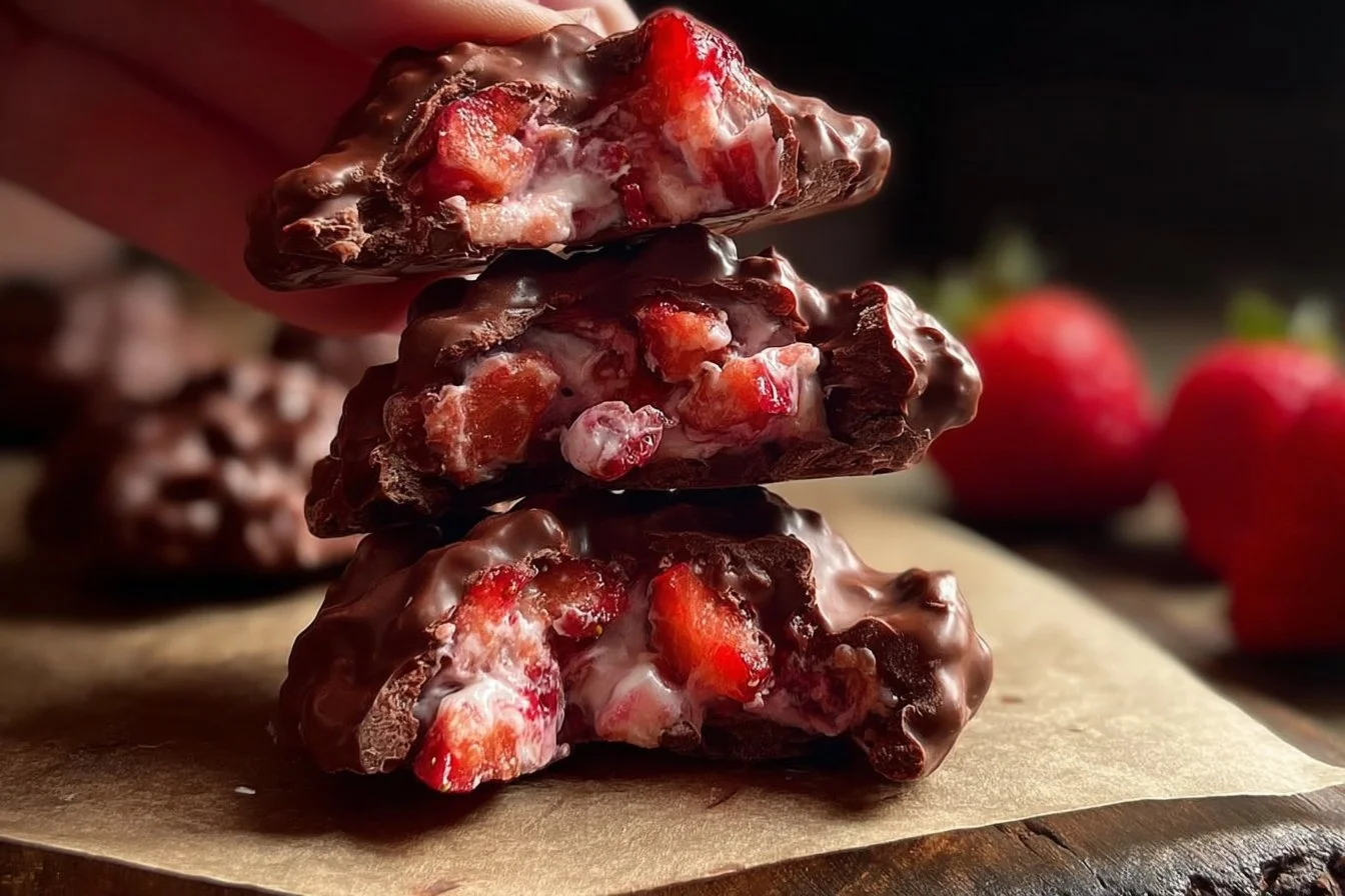 Chocolate Strawberry Yogurt Clusters