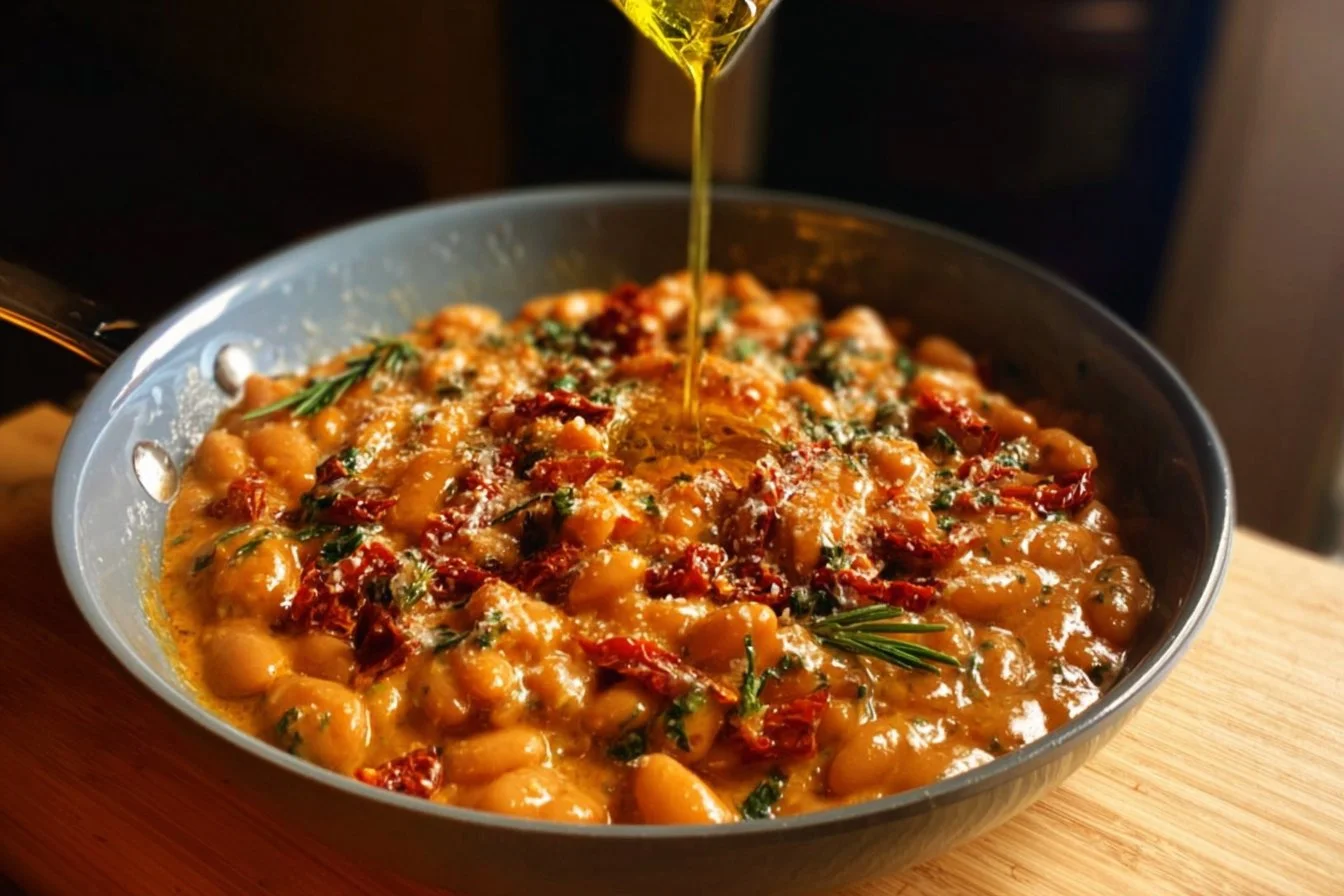 Creamy Tuscan Bean and Sun-Dried Tomato Skillet 4 Creamy Tuscan Bean and Sun-Dried Tomato Skillet