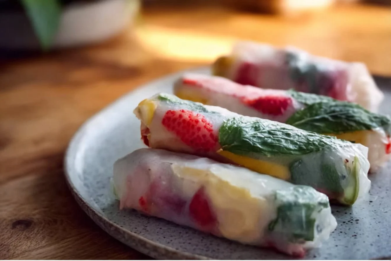 Fruit Rice Paper Rolls