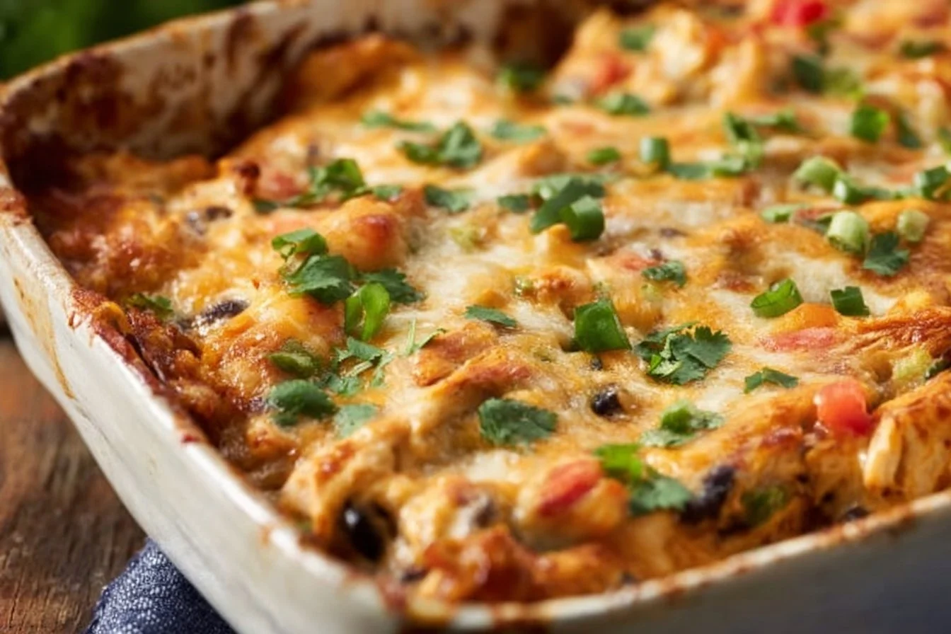 Healthy Chicken Burrito Casserole