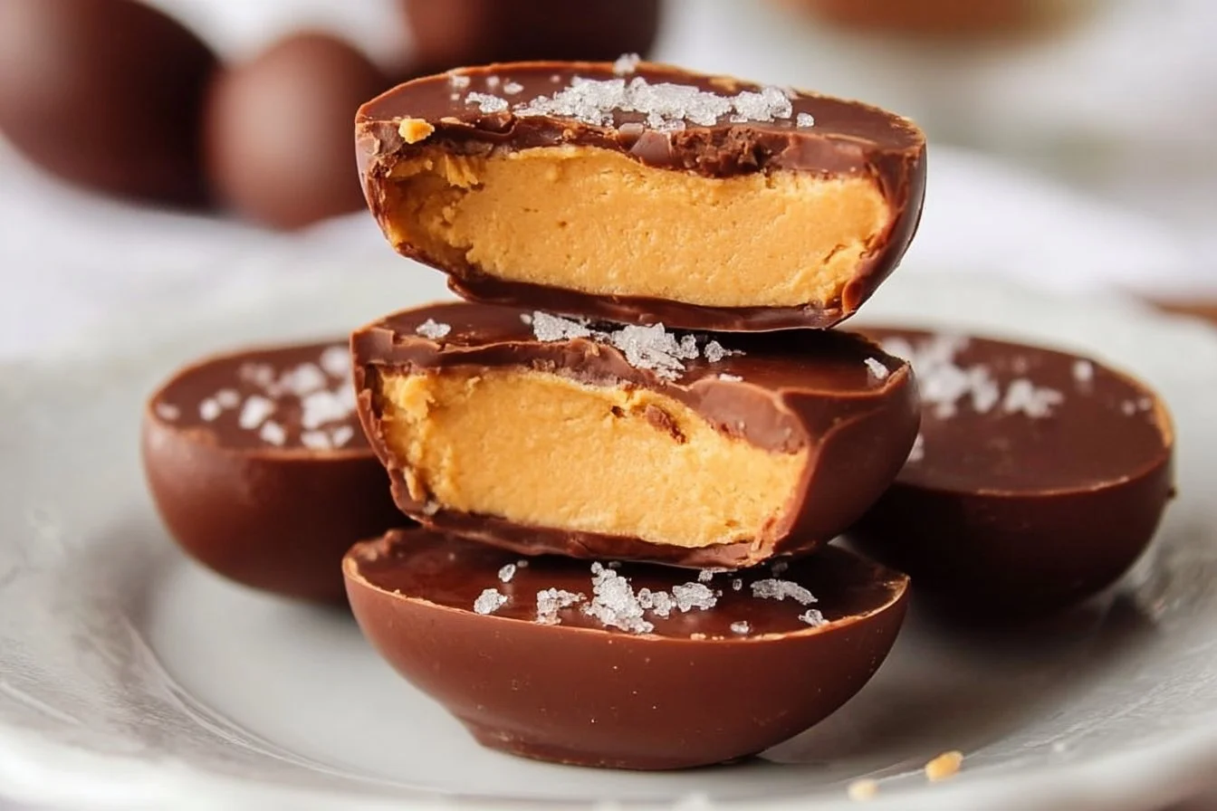 Healthy Reese's Eggs 4 Healthy Reese's Eggs