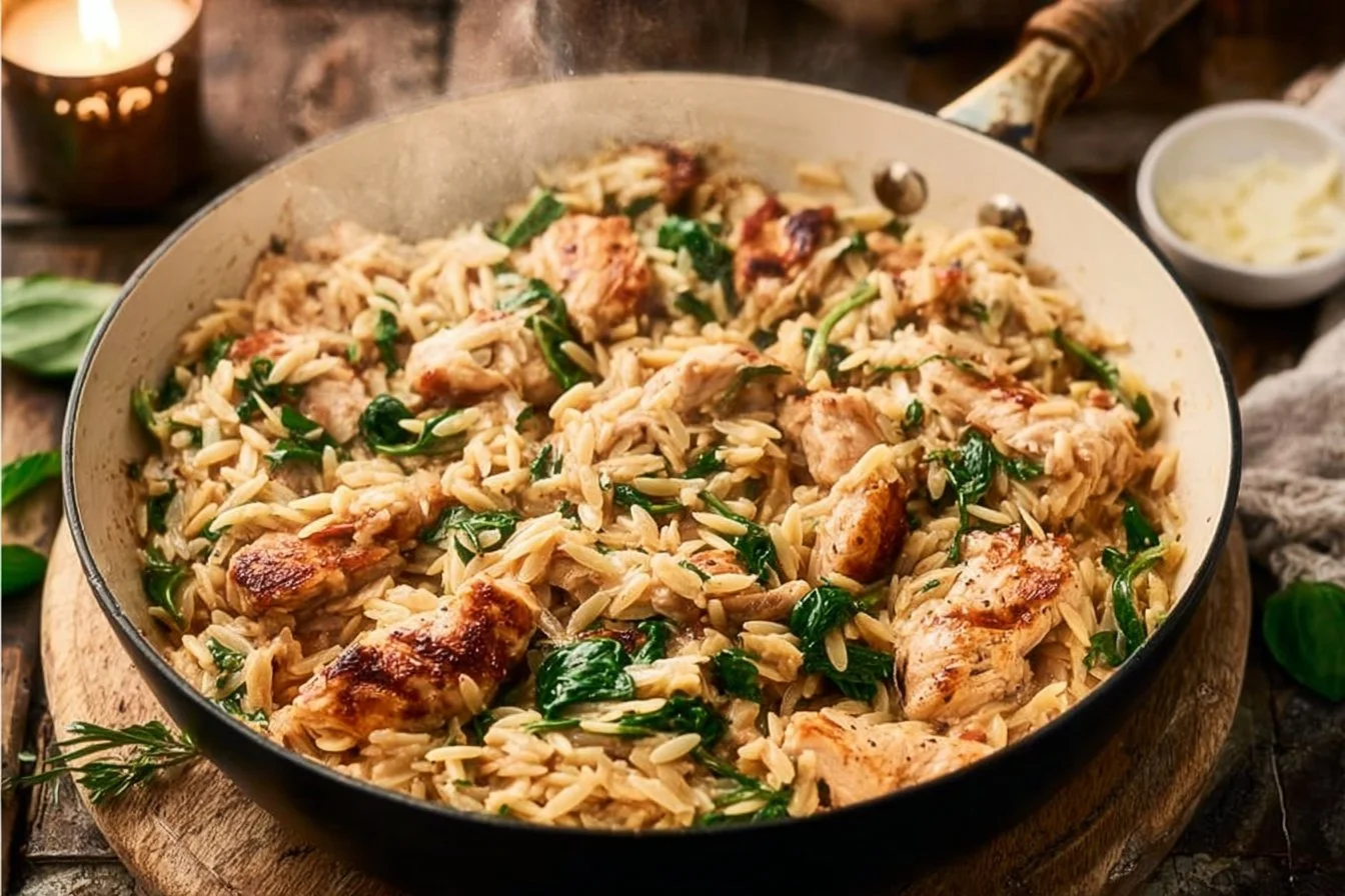 High Protein Chicken Orzo