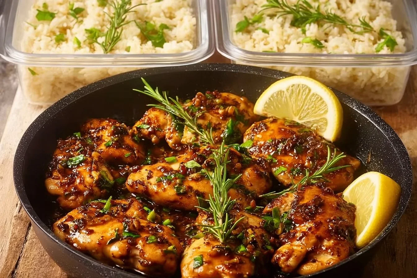 High Protein Honey Lemon Chicken