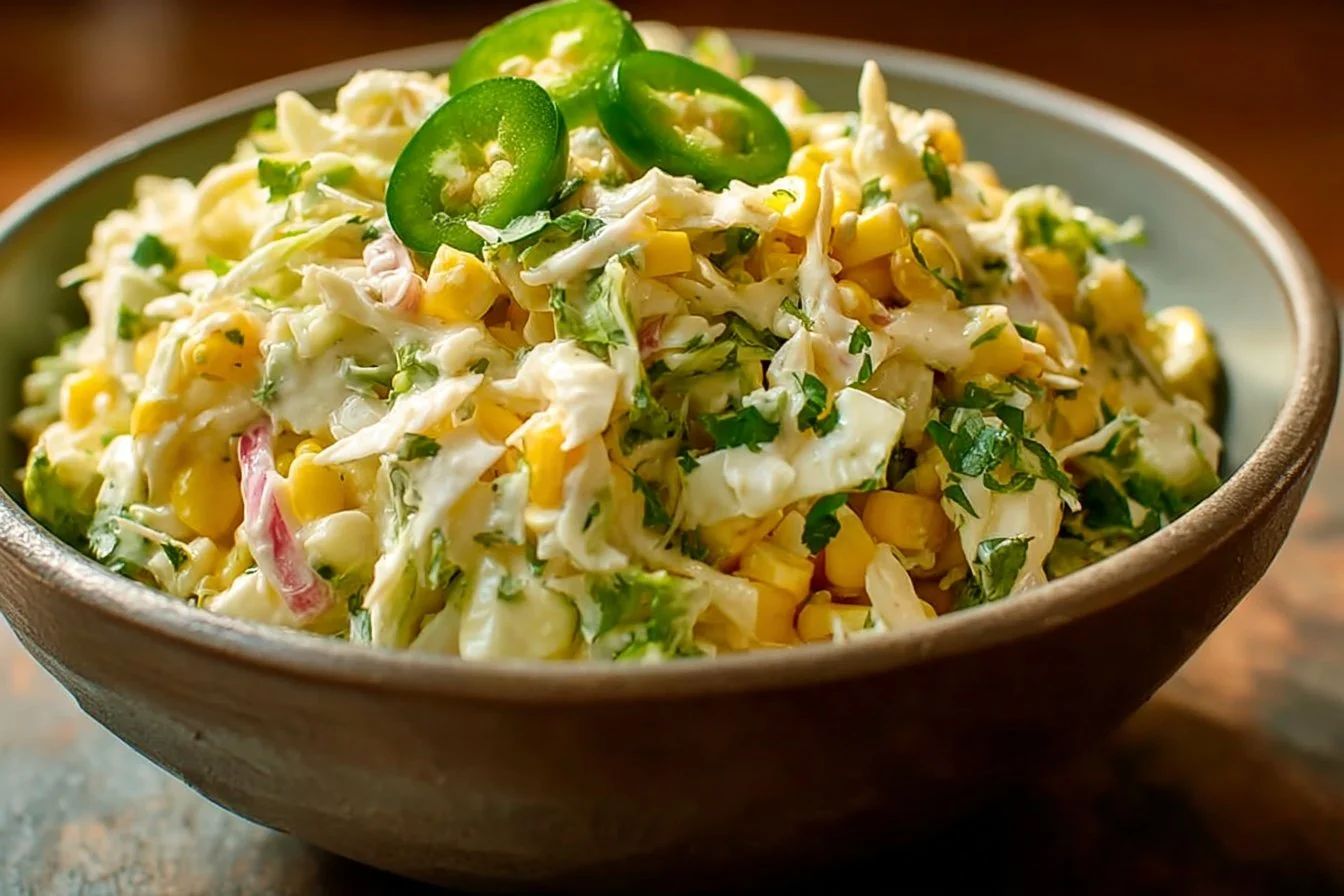 Jalapeño Corn Coleslaw: Bold and Flavorful