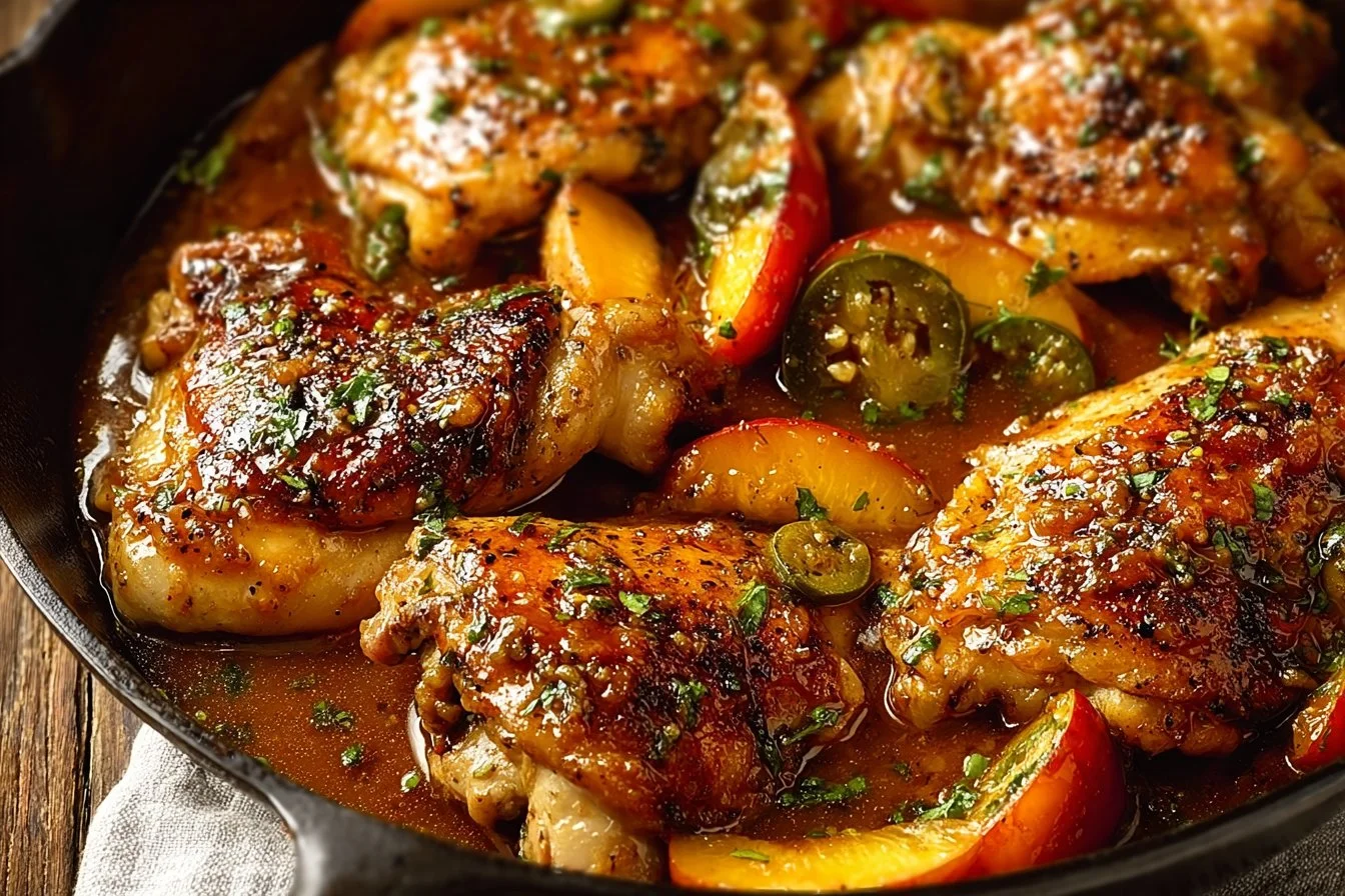 Jalapeño Peach Chicken