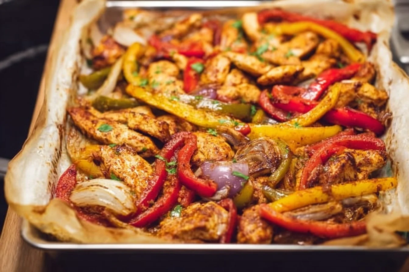Sheet Pan Chicken Fajitas