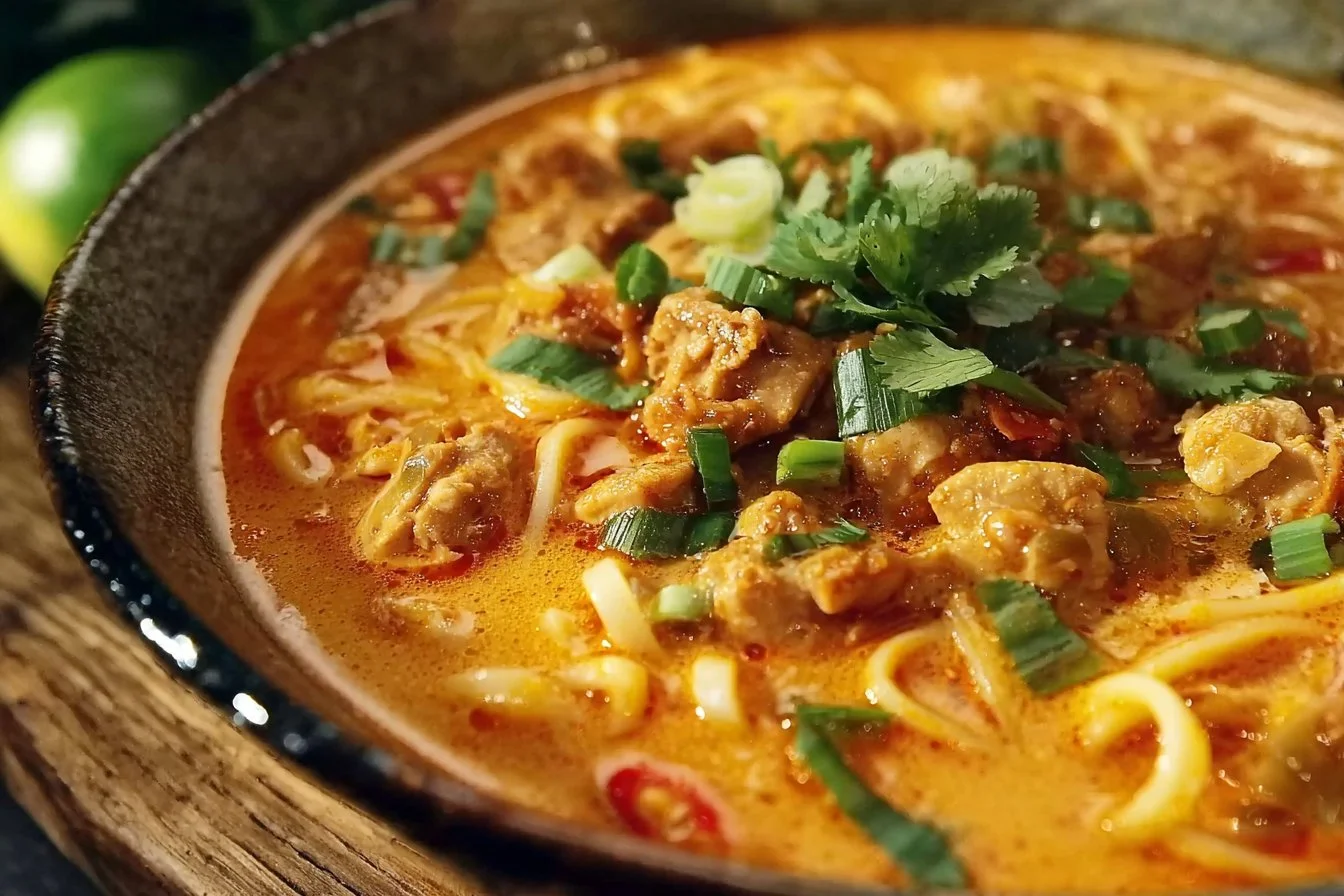 Thai-Inspired Coconut Red Curry Chicken Udon 4 Thai-Inspired Coconut Red Curry Chicken Udon