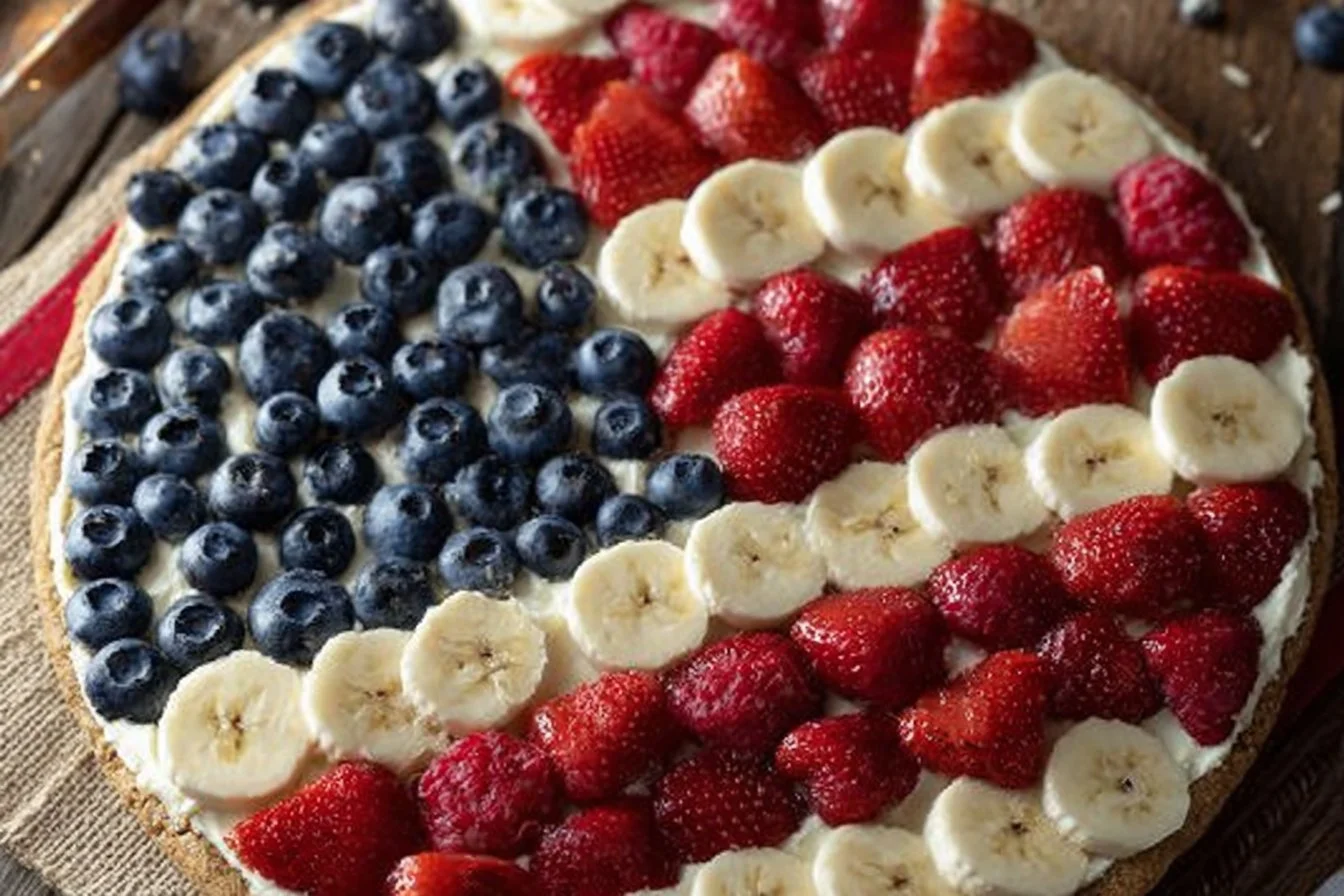 American Flag Fruit Pizza