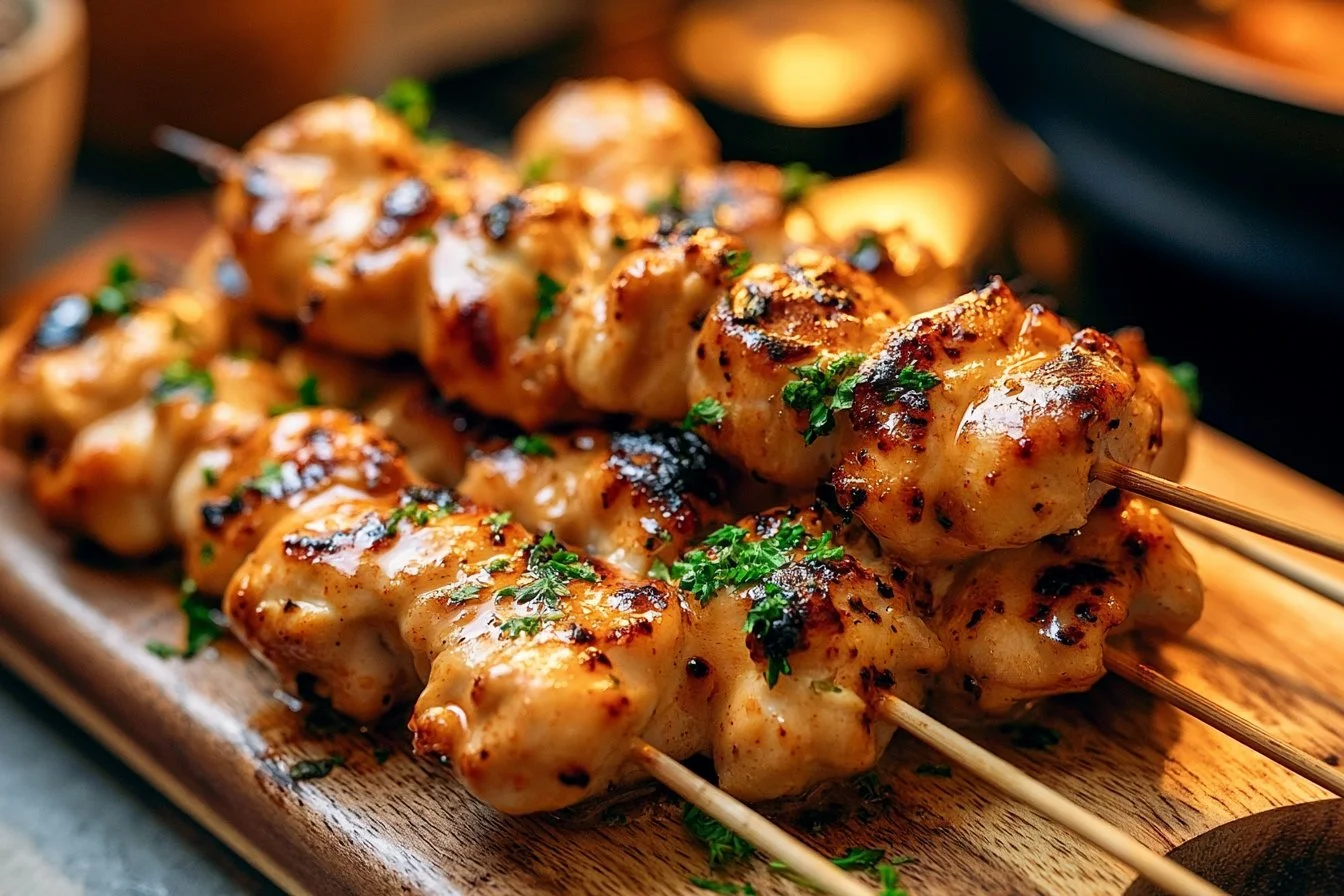 Bang Bang Chicken Skewers 4 Bang Bang Chicken Skewers