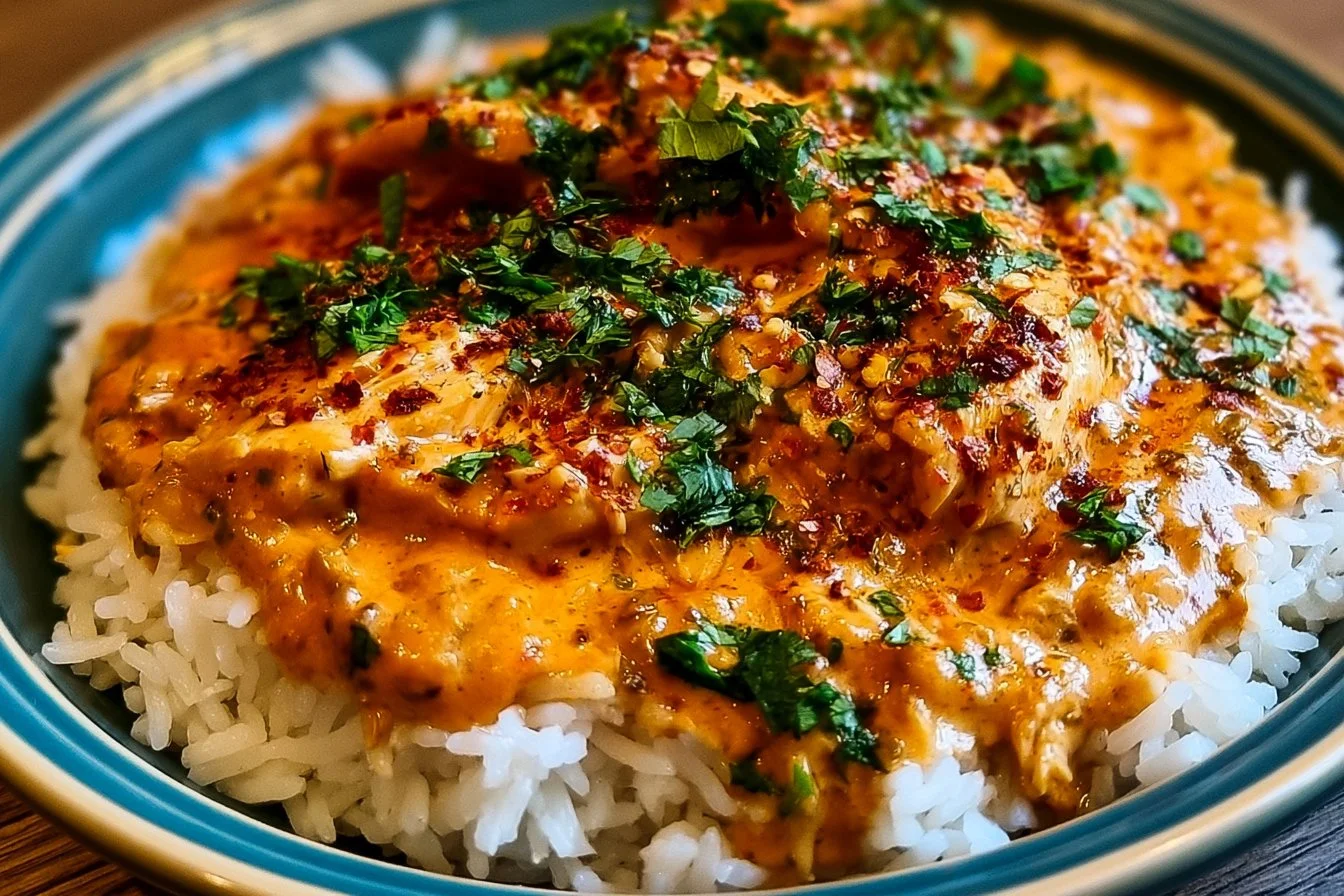 Crockpot Cajun Butter Chicken: A Creamy Comfort Bowl 3 Delicious Crockpot Cajun Butter Chicken served in a creamy sauce