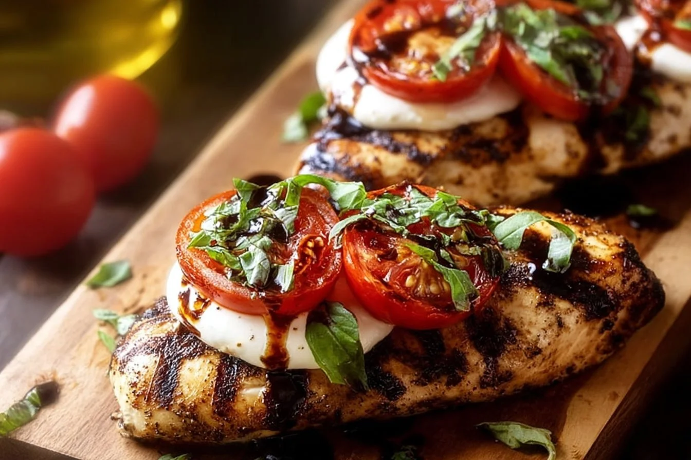 Easy Grilled Chicken Caprese