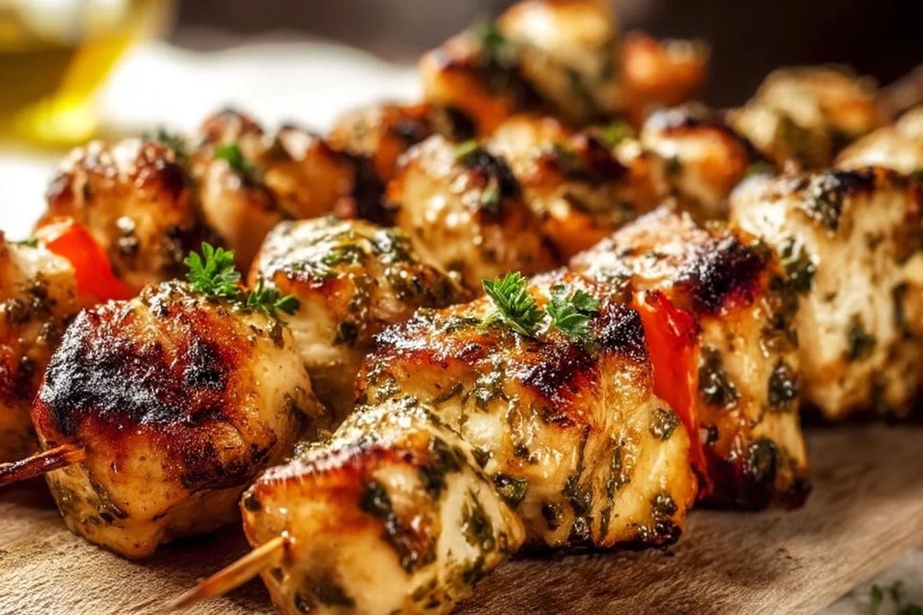 Greek Marinated Chicken Kabobs