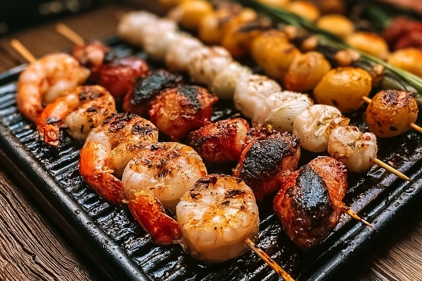 Grilled Seafood Skewers