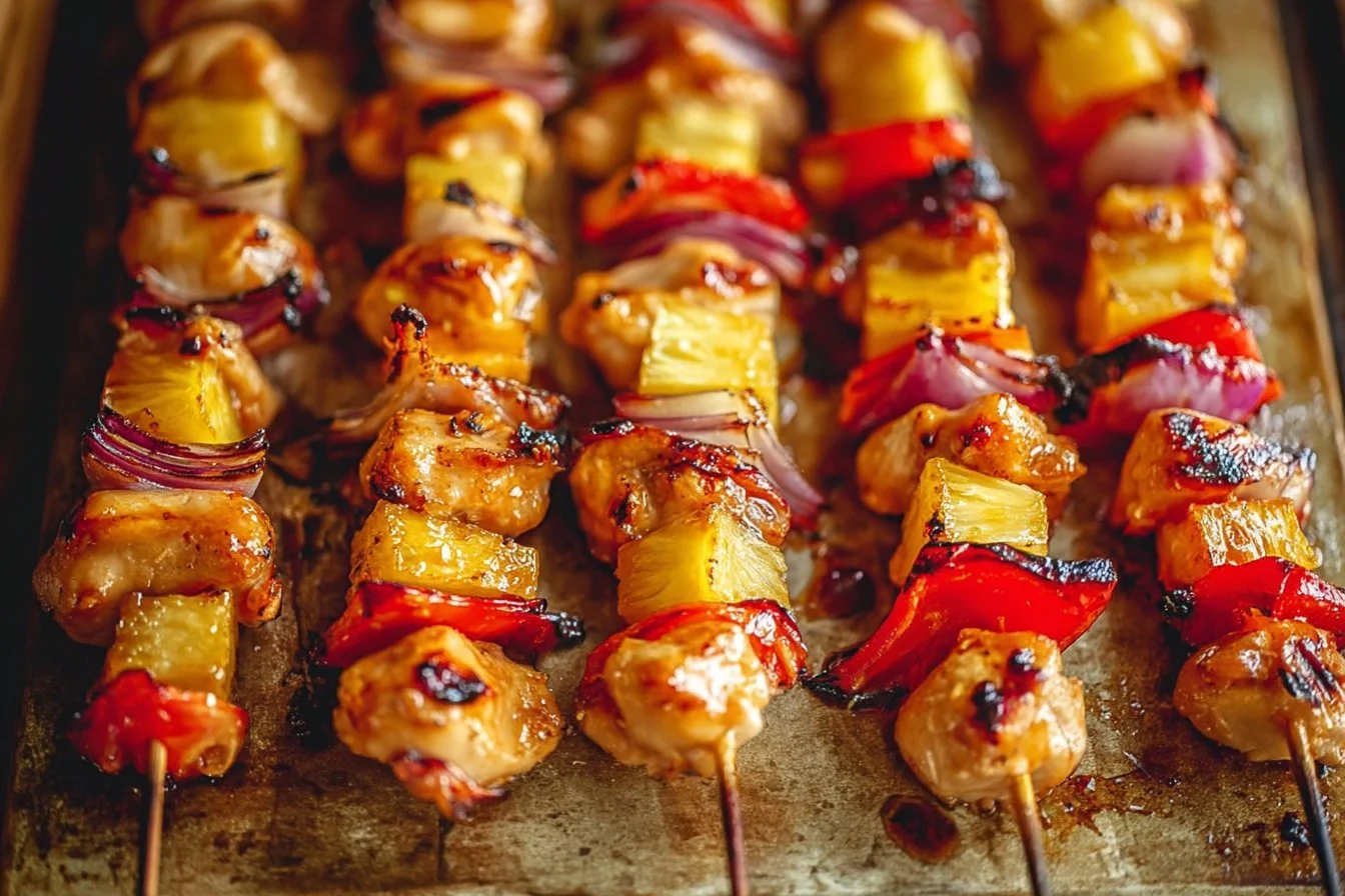 Hawaiian Chicken Kabobs