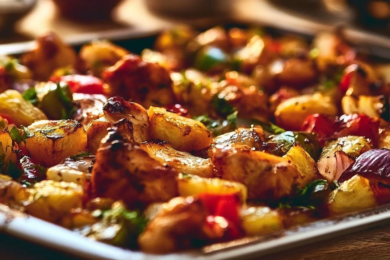 Hawaiian Chicken Sheet Pan