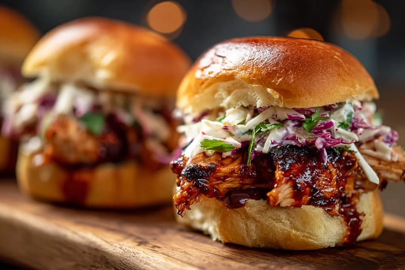 Honey Chipotle Garlic Chicken Sliders