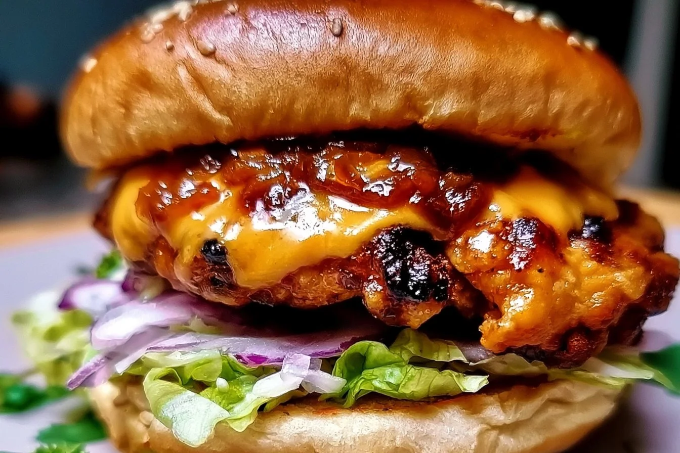 Maui Wowie Chicken Sandwich 3 Maui Wowie Chicken Sandwich with tropical toppings and grilled chicken