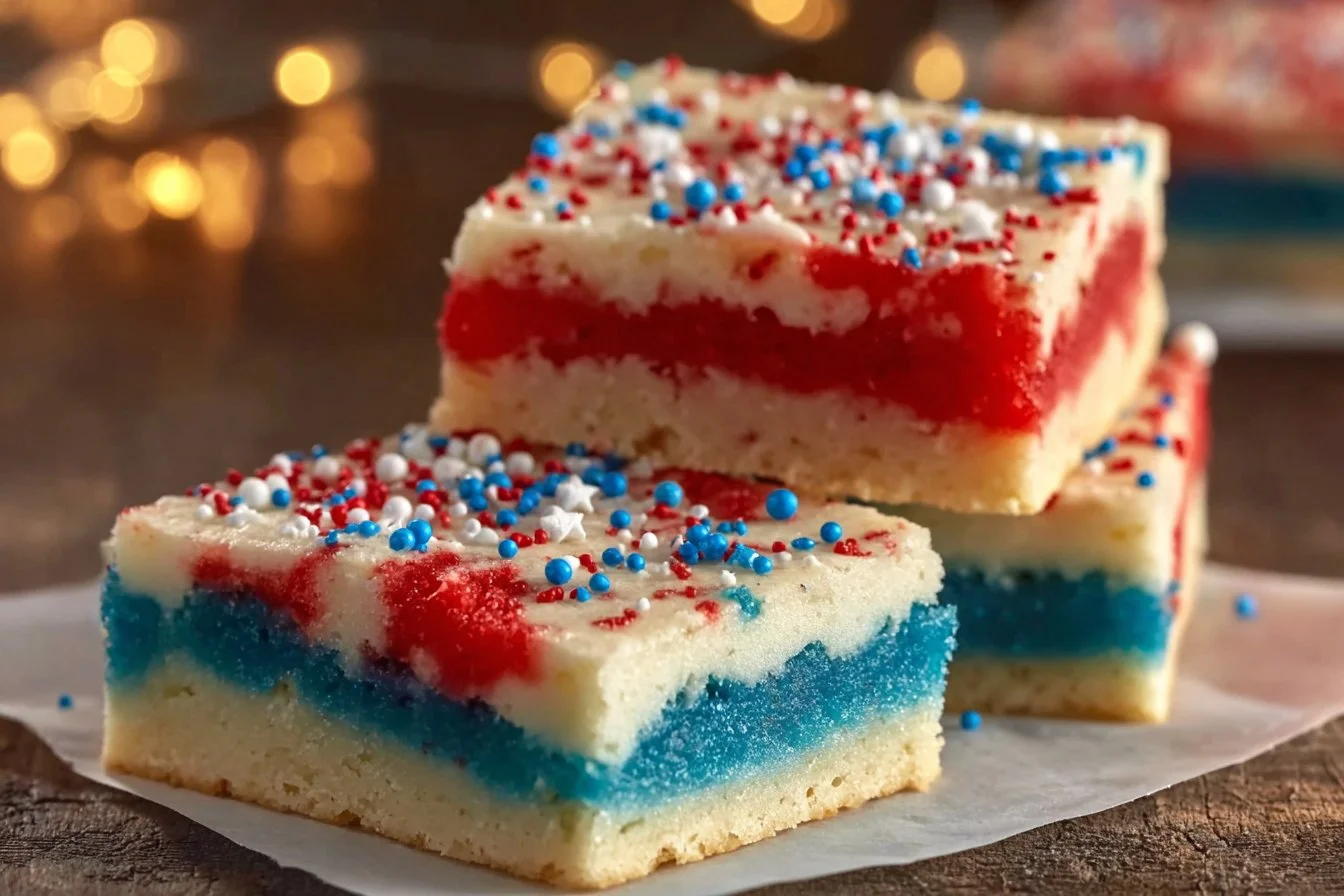 Patriotic Sugar Cookie Bars