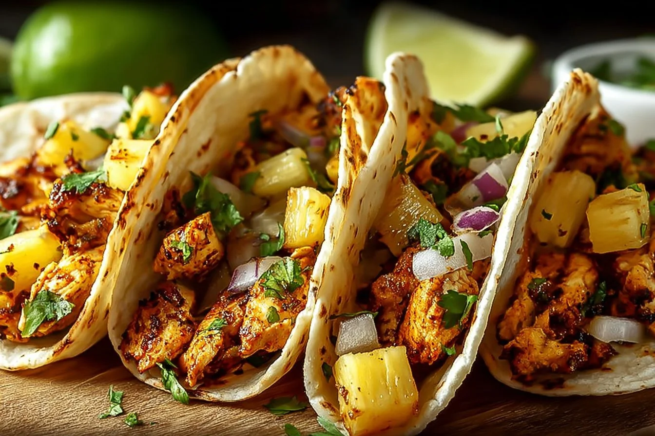 Pineapple Chicken Tacos