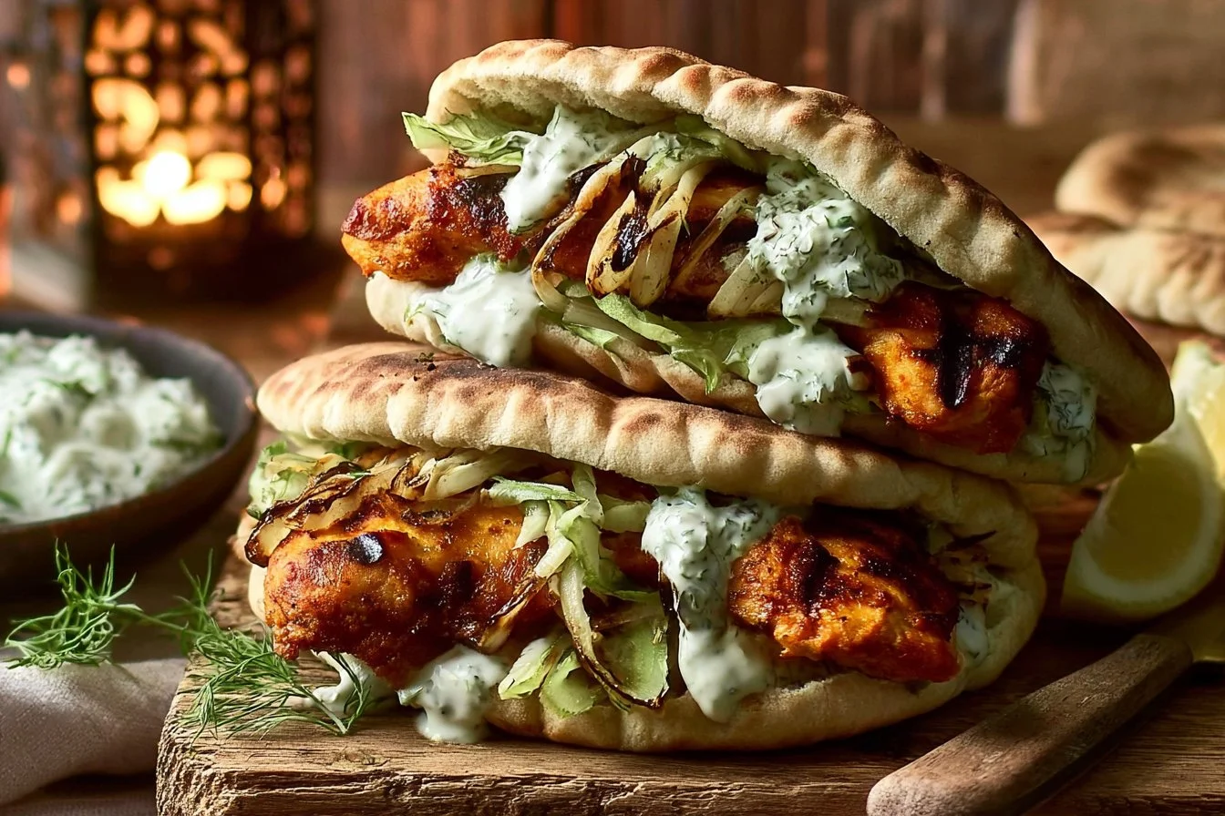 Sheet Pan Chicken Pitas with Herby Ranch 4 Sheet Pan Chicken Pitas with Herby Ranch