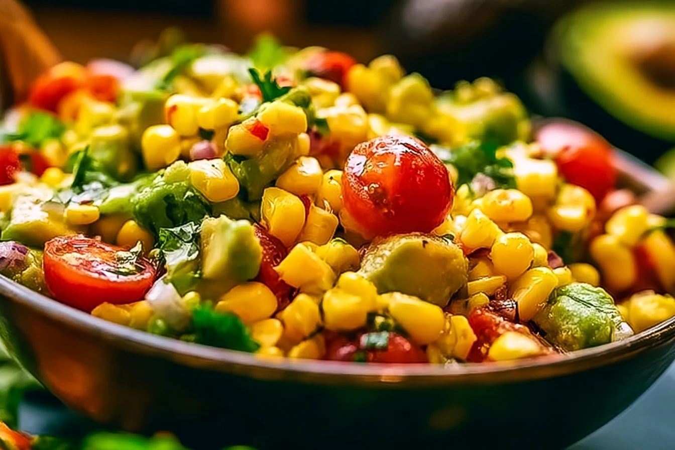 Vegan Corn Avocado Salad 4 Vegan Corn Avocado Salad