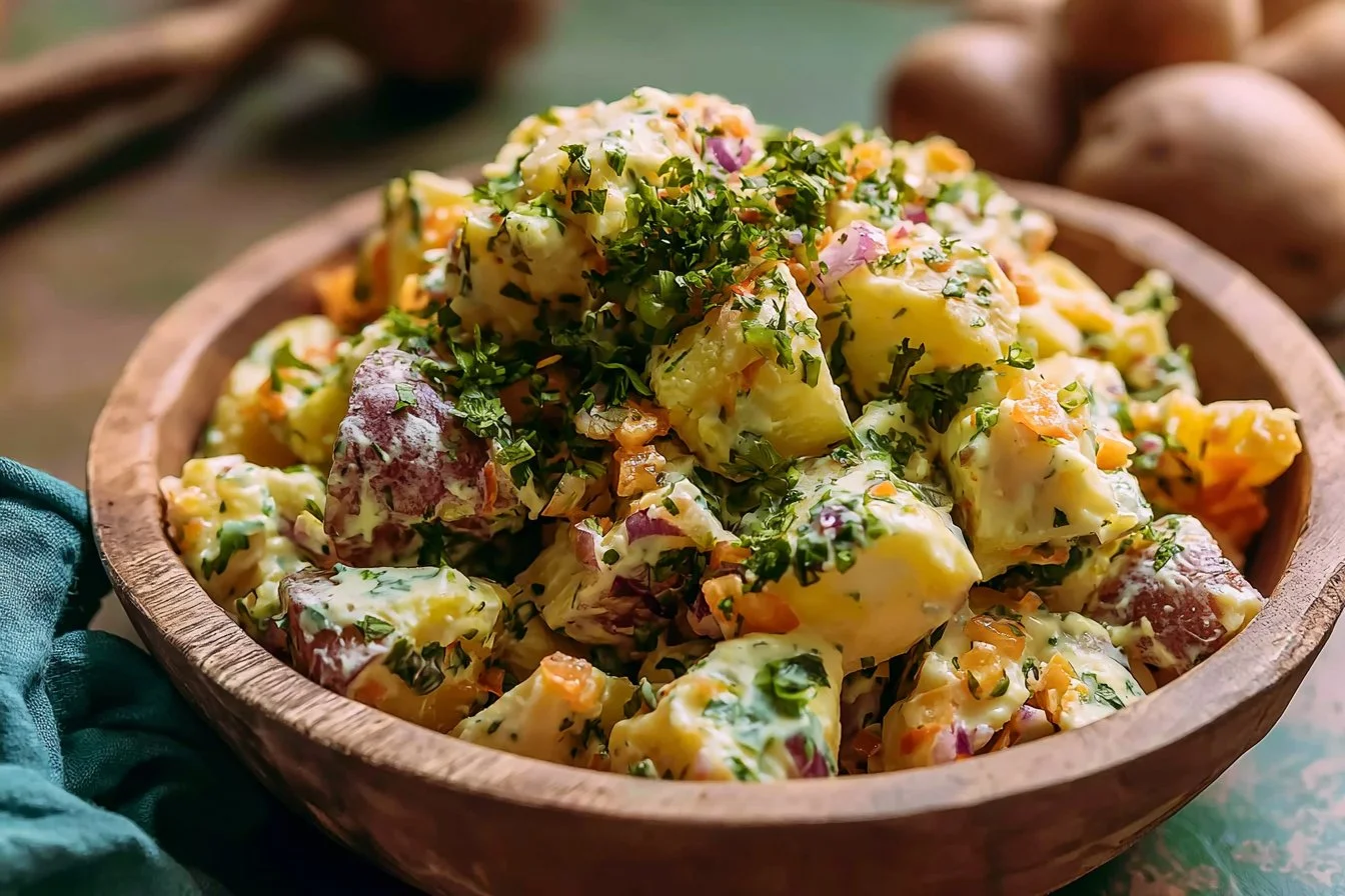 Vegan Jamaican Potato Salad - FlirtyFood 4 Vegan Jamaican Potato Salad - FlirtyFood
