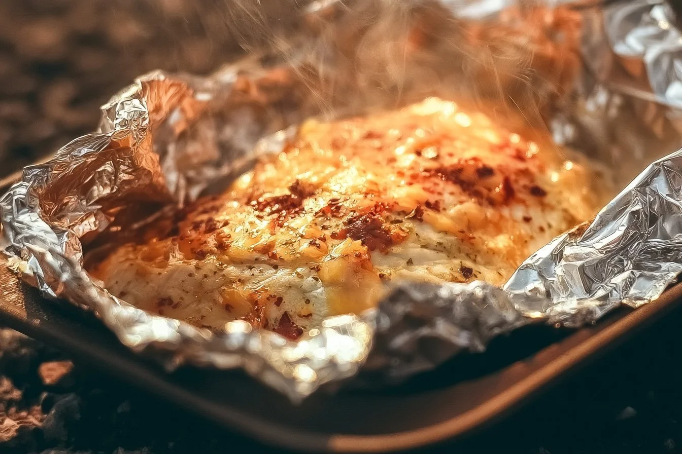 Crack Chicken Foil Packet ready to be cooked and enjoyed