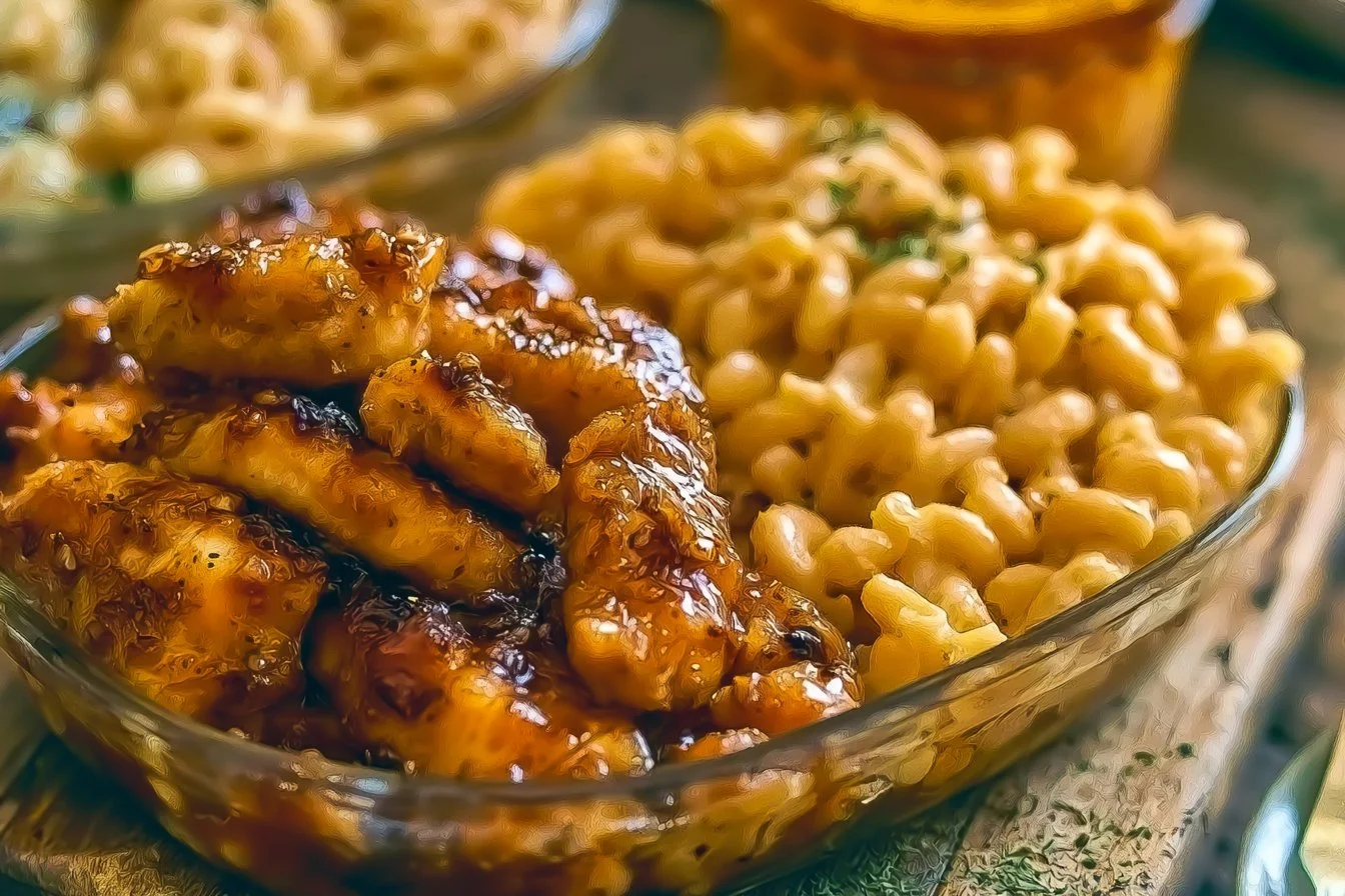 High Protein Honey Garlic Butter Chicken & Mac & Cheese Delight 4 High Protein Honey Garlic Butter Chicken & Mac & Cheese Delight